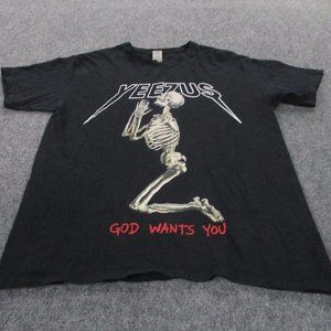 Kanye West Yeezus Shirt Adult L Black Tour Merch 2013 Rap Hip Hop Official Mens